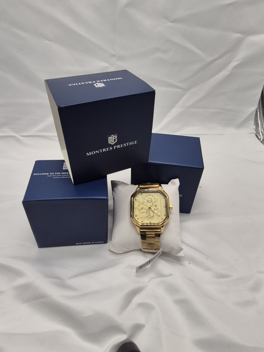 Montres Prestige Gold Tone Men’s Watch